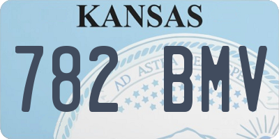 KS license plate 782BMV