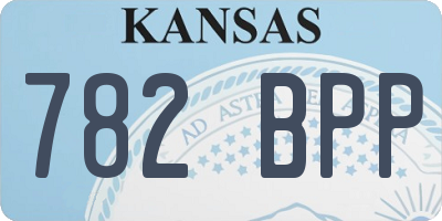 KS license plate 782BPP