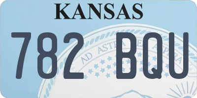 KS license plate 782BQU
