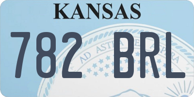 KS license plate 782BRL