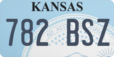 KS license plate 782BSZ