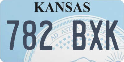 KS license plate 782BXK