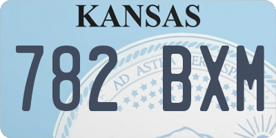 KS license plate 782BXM