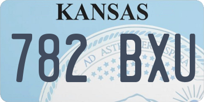 KS license plate 782BXU