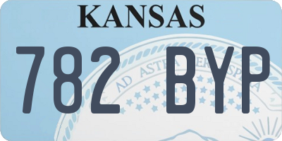 KS license plate 782BYP