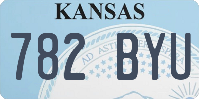 KS license plate 782BYU