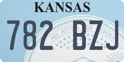 KS license plate 782BZJ