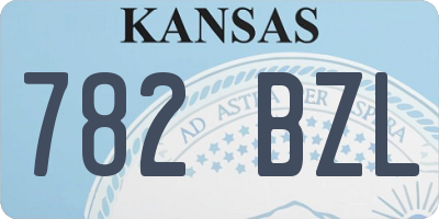 KS license plate 782BZL