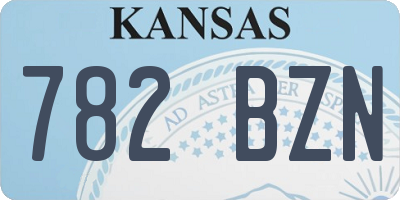 KS license plate 782BZN
