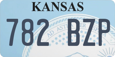 KS license plate 782BZP