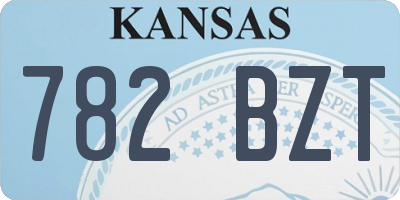 KS license plate 782BZT