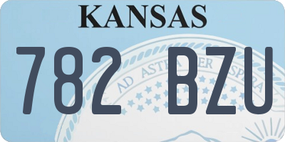 KS license plate 782BZU