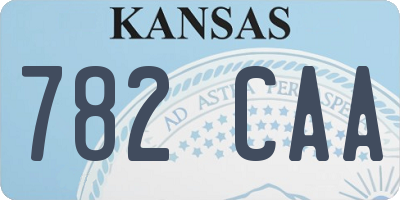 KS license plate 782CAA
