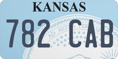 KS license plate 782CAB