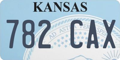 KS license plate 782CAX