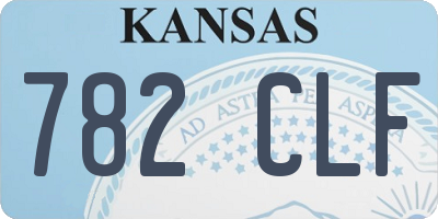 KS license plate 782CLF