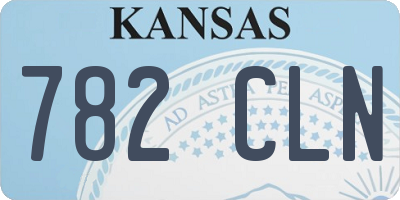 KS license plate 782CLN