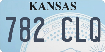 KS license plate 782CLQ