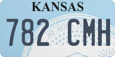 KS license plate 782CMH