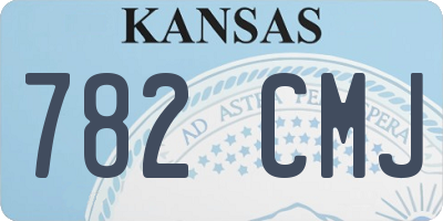 KS license plate 782CMJ