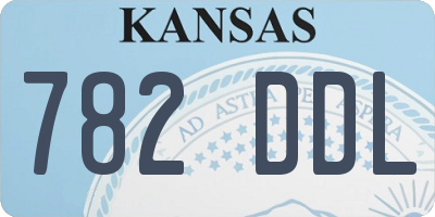 KS license plate 782DDL