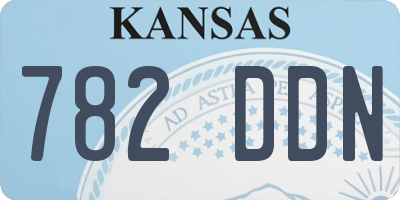 KS license plate 782DDN