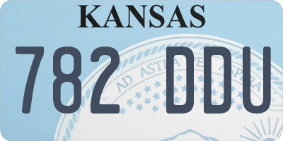 KS license plate 782DDU