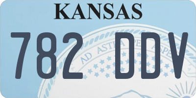 KS license plate 782DDV