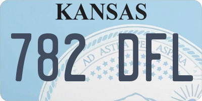 KS license plate 782DFL