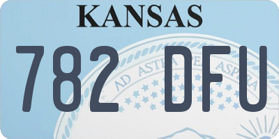 KS license plate 782DFU