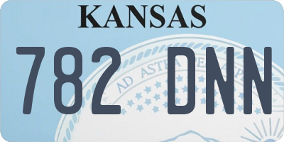 KS license plate 782DNN