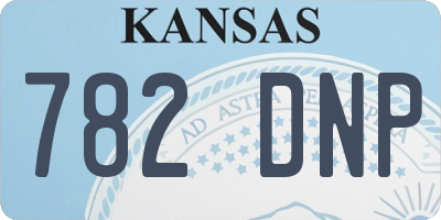 KS license plate 782DNP