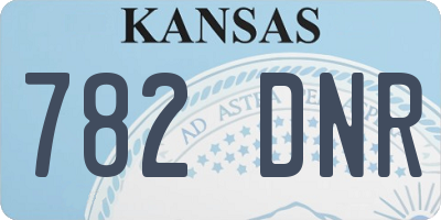 KS license plate 782DNR