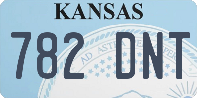 KS license plate 782DNT