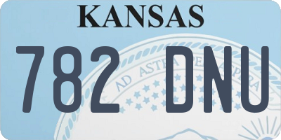 KS license plate 782DNU