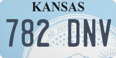KS license plate 782DNV