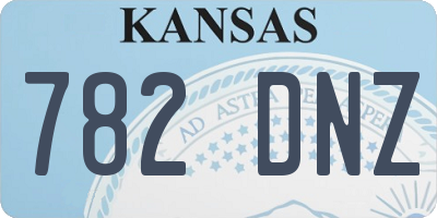 KS license plate 782DNZ