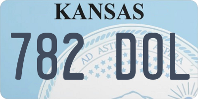 KS license plate 782DOL