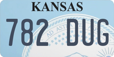 KS license plate 782DUG