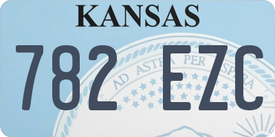 KS license plate 782EZC
