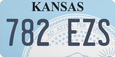 KS license plate 782EZS