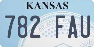 KS license plate 782FAU