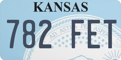 KS license plate 782FET