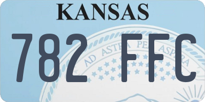 KS license plate 782FFC