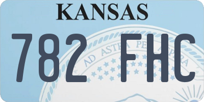 KS license plate 782FHC