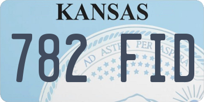 KS license plate 782FID