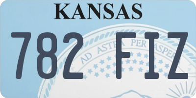KS license plate 782FIZ