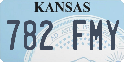 KS license plate 782FMY