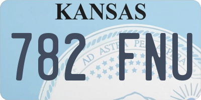 KS license plate 782FNU
