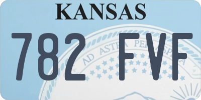 KS license plate 782FVF